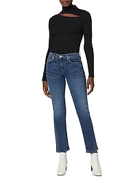 Nico Mid-Rise Straight-Leg Jeans