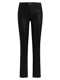 Barbara Coated Straight-Leg Jeans
