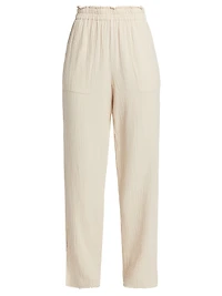 Leon Smocked Cotton Pants