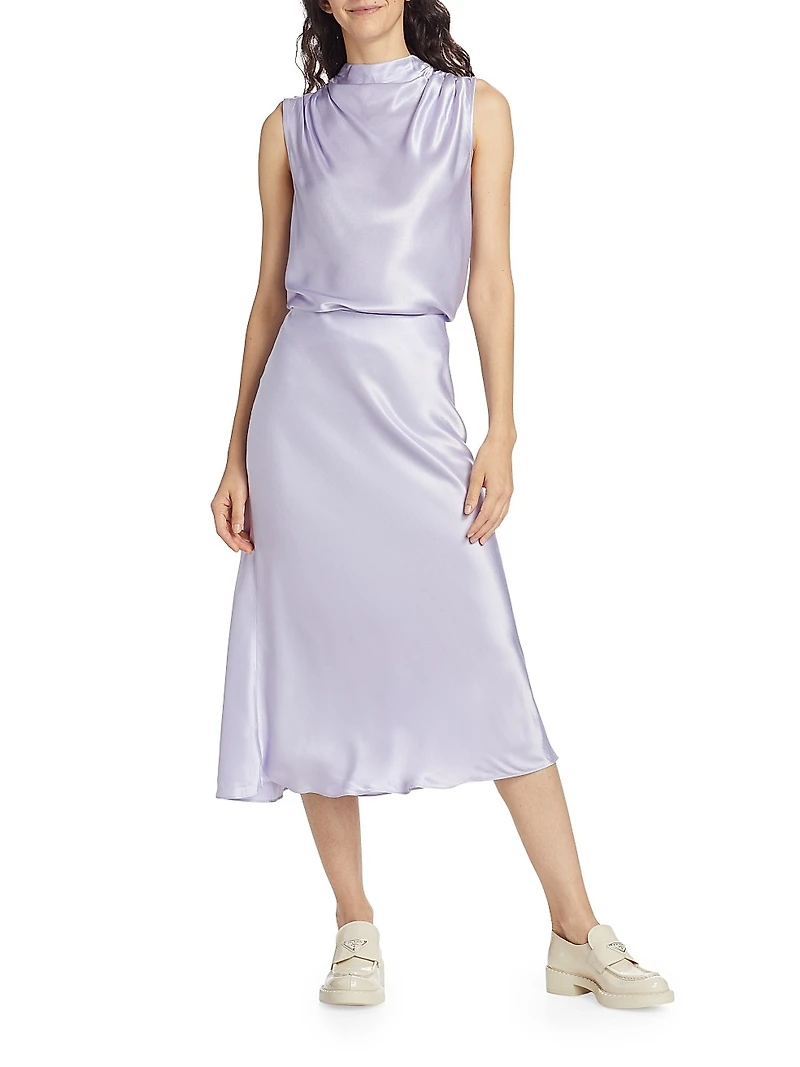 Kaleen Satin Sleeveless Top