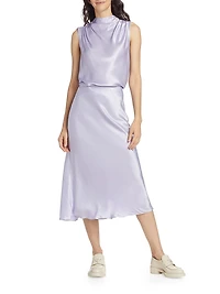 Kaleen Satin Sleeveless Top