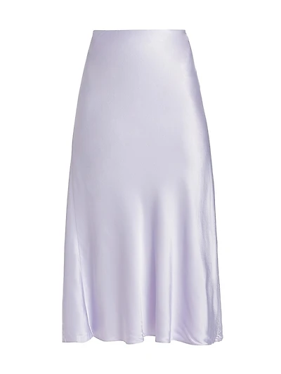 Anya Satin Midi-Skirt
