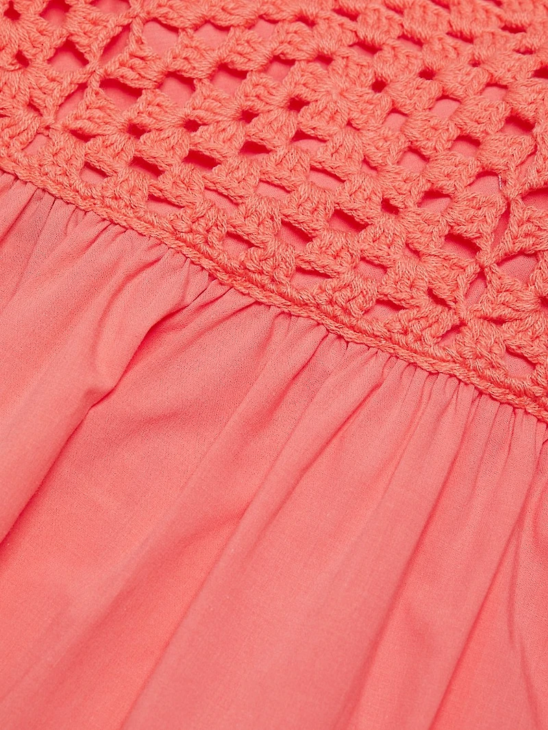 Meeka Crochet-Trimmed Maxi Dress