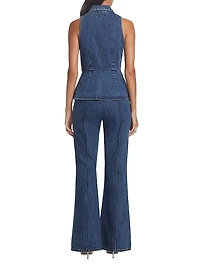Two-Piece Denim Jumpsuit