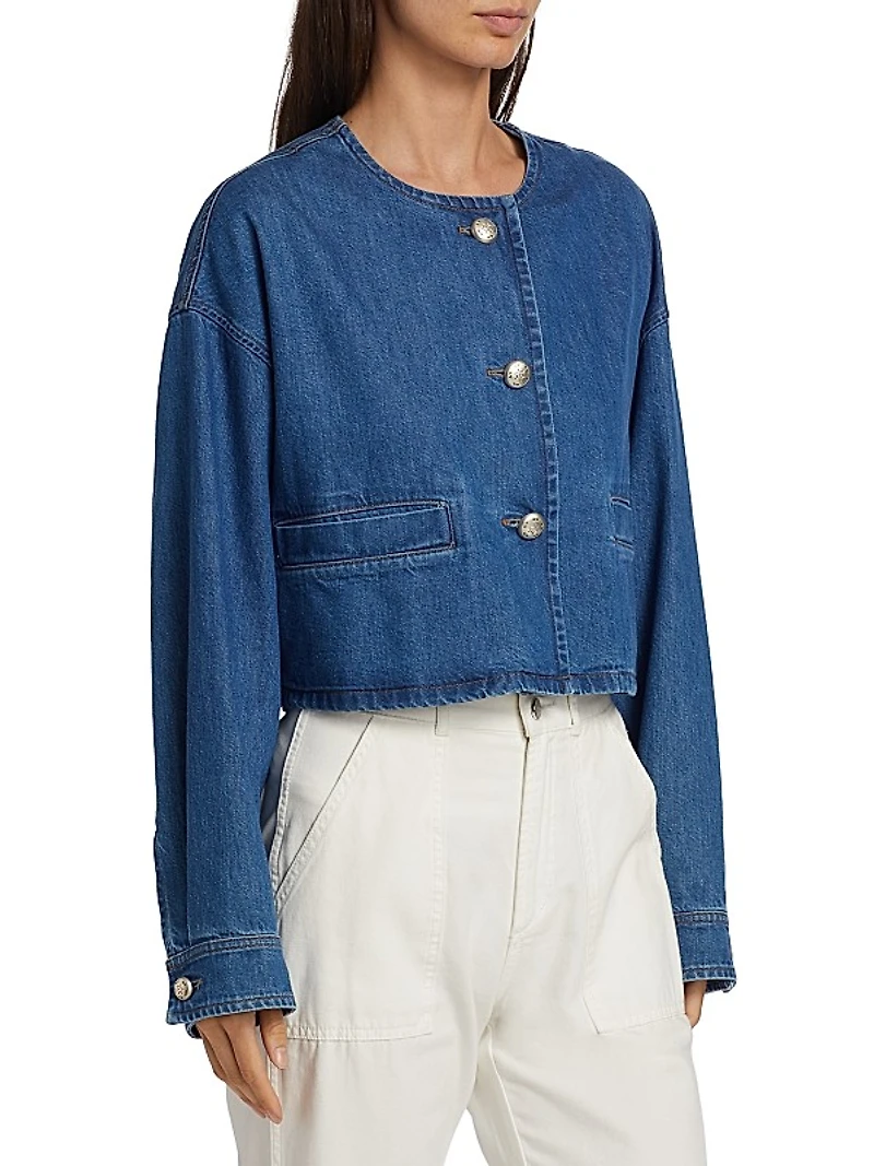 Paley Cropped Denim Jacket