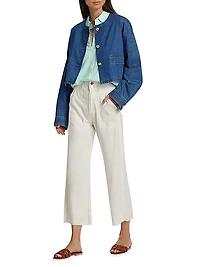 Paley Cropped Denim Jacket