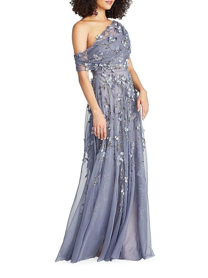 Fiorella Draped Petal Gown