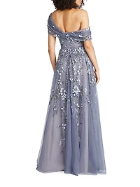 Fiorella Draped Petal Gown