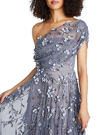 Fiorella Draped Petal Gown