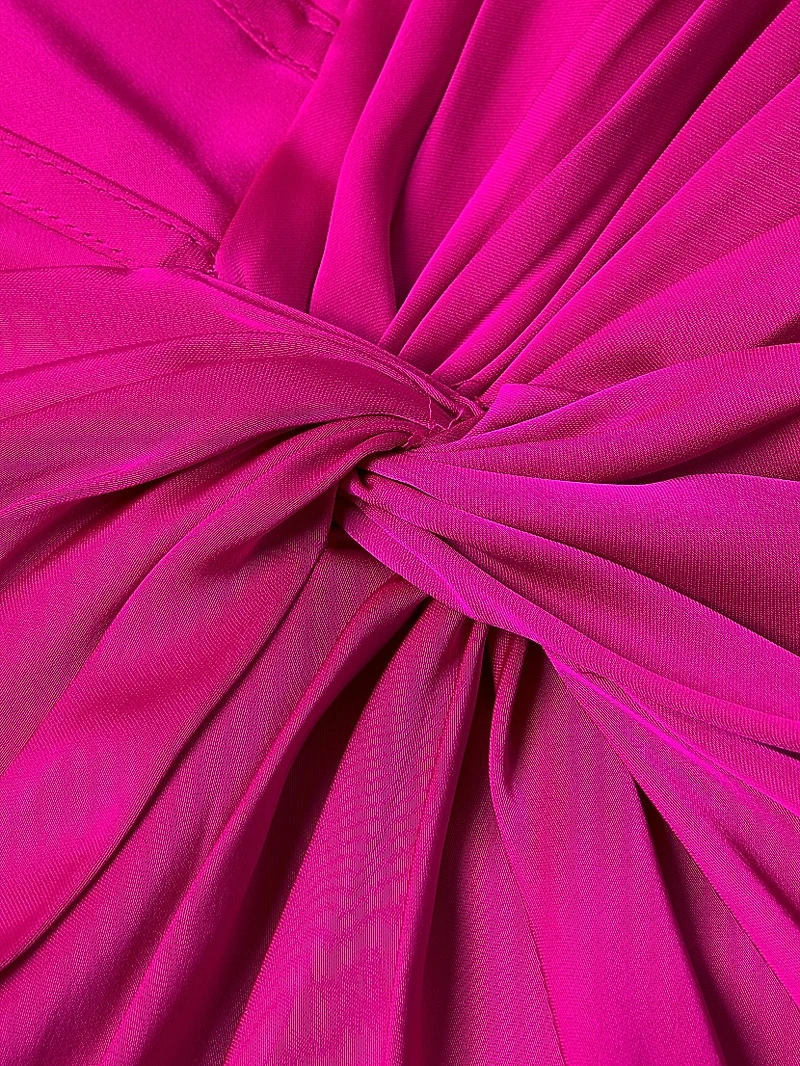 Stretch Satin Strapless Gown