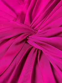 Stretch Satin Strapless Gown