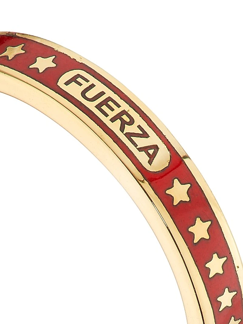 Strength 18K Yellow Gold & Enamel Thin Band Ring