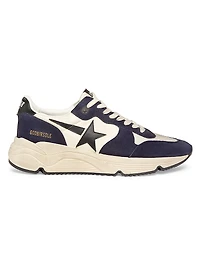 Running Sole Leather & Suede Sneakers