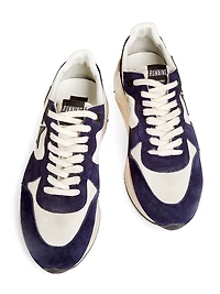 Running Sole Leather & Suede Sneakers