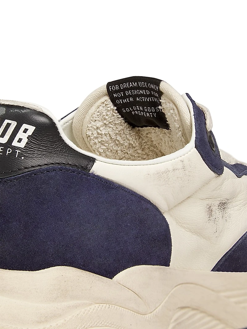 Running Sole Leather & Suede Sneakers