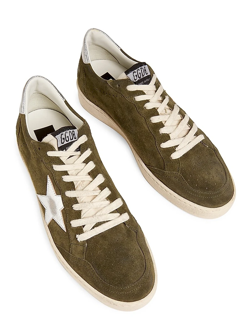 Ball Star Suede & Leather Sneakers