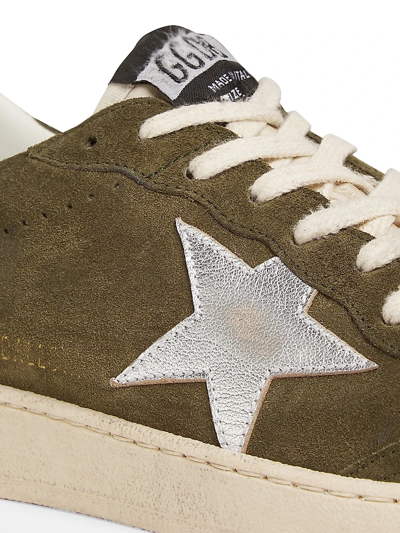 Ball Star Suede & Leather Sneakers