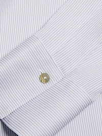 Micro Stripe Silk-Blend Shirt