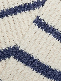 Cotton-Blend Striped Sweater