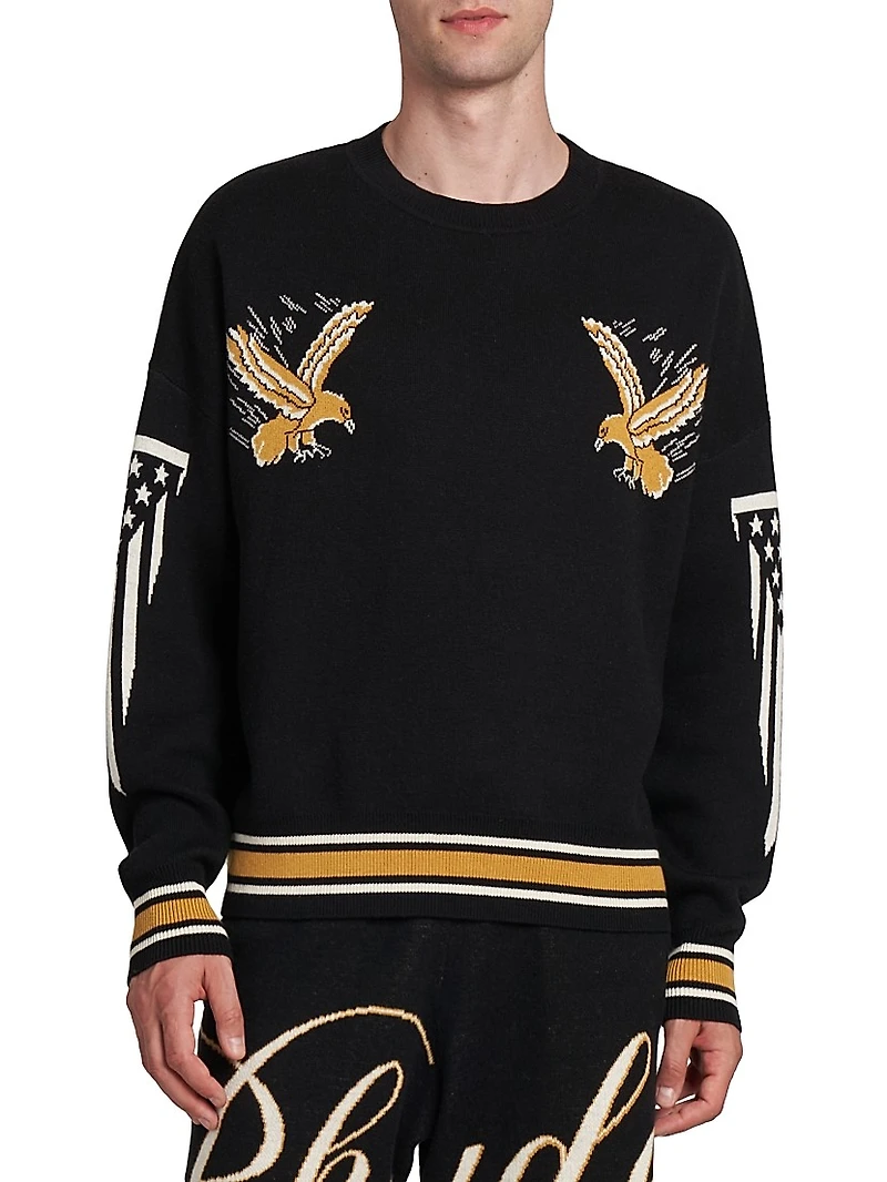 Eagle Souvenir Wool-Cashmere Sweater