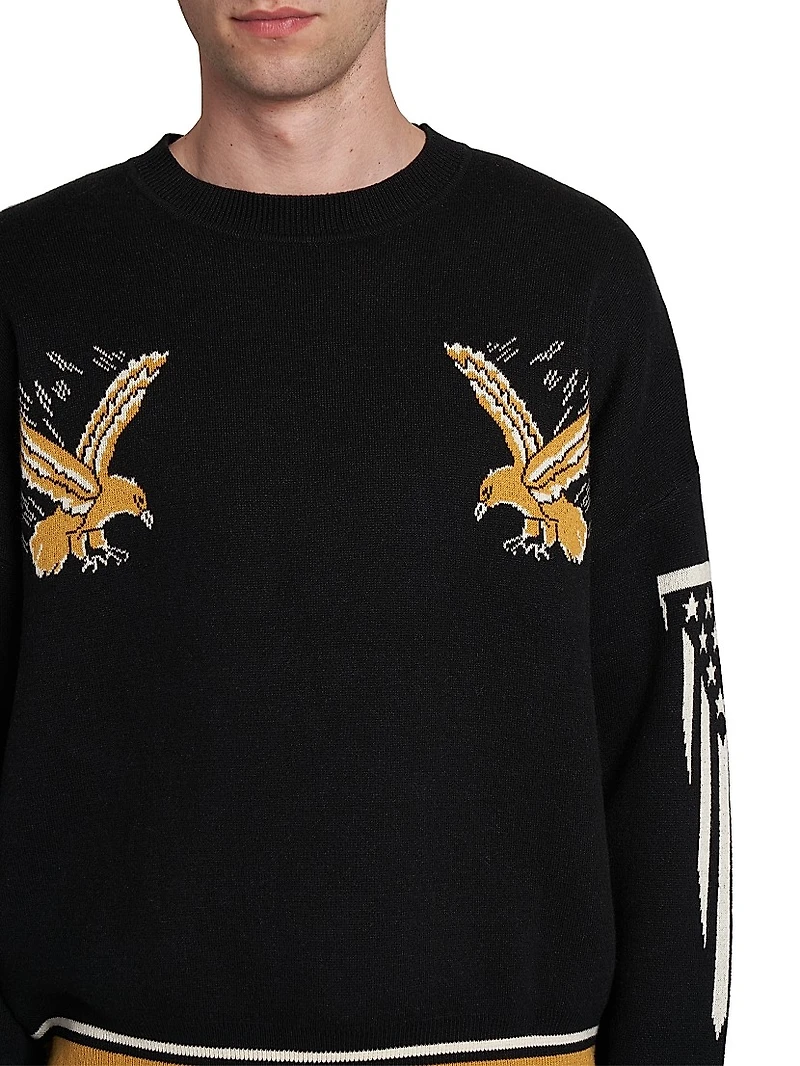 Eagle Souvenir Wool-Cashmere Sweater