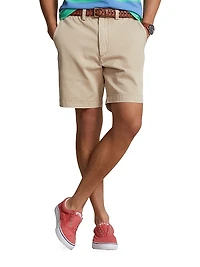 Twill Flat-Front Shorts