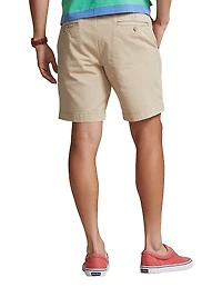 Twill Flat-Front Shorts