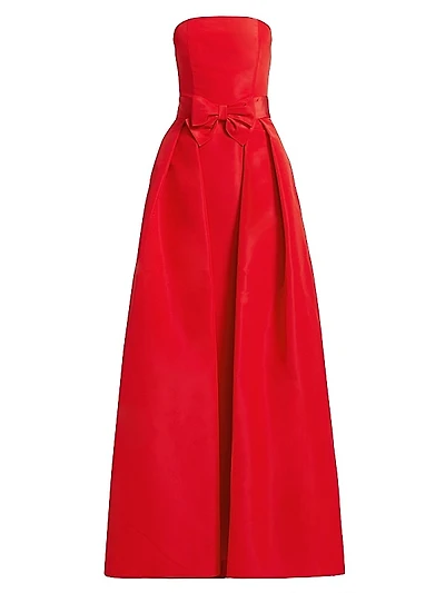 Silk Strapless Gown