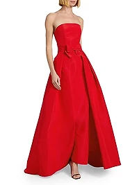 Silk Strapless Gown