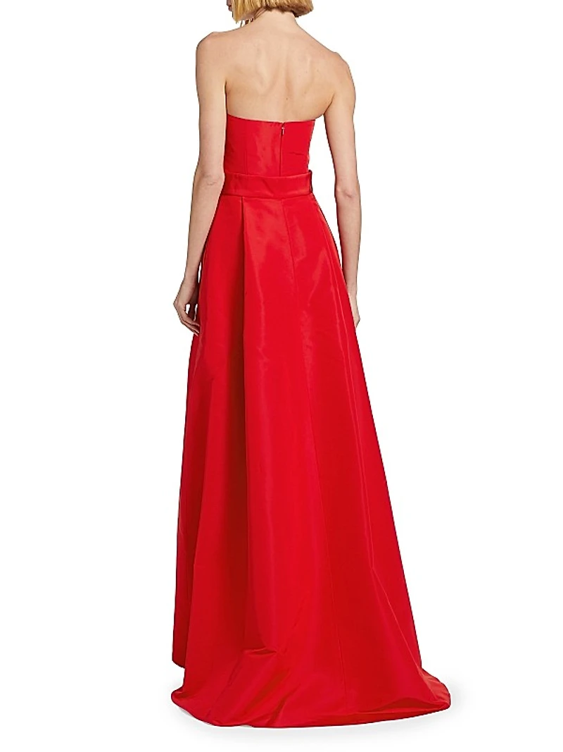 Silk Strapless Gown
