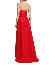 Silk Strapless Gown