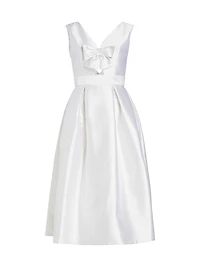 Gracie Silk-Wool Midi-Dress