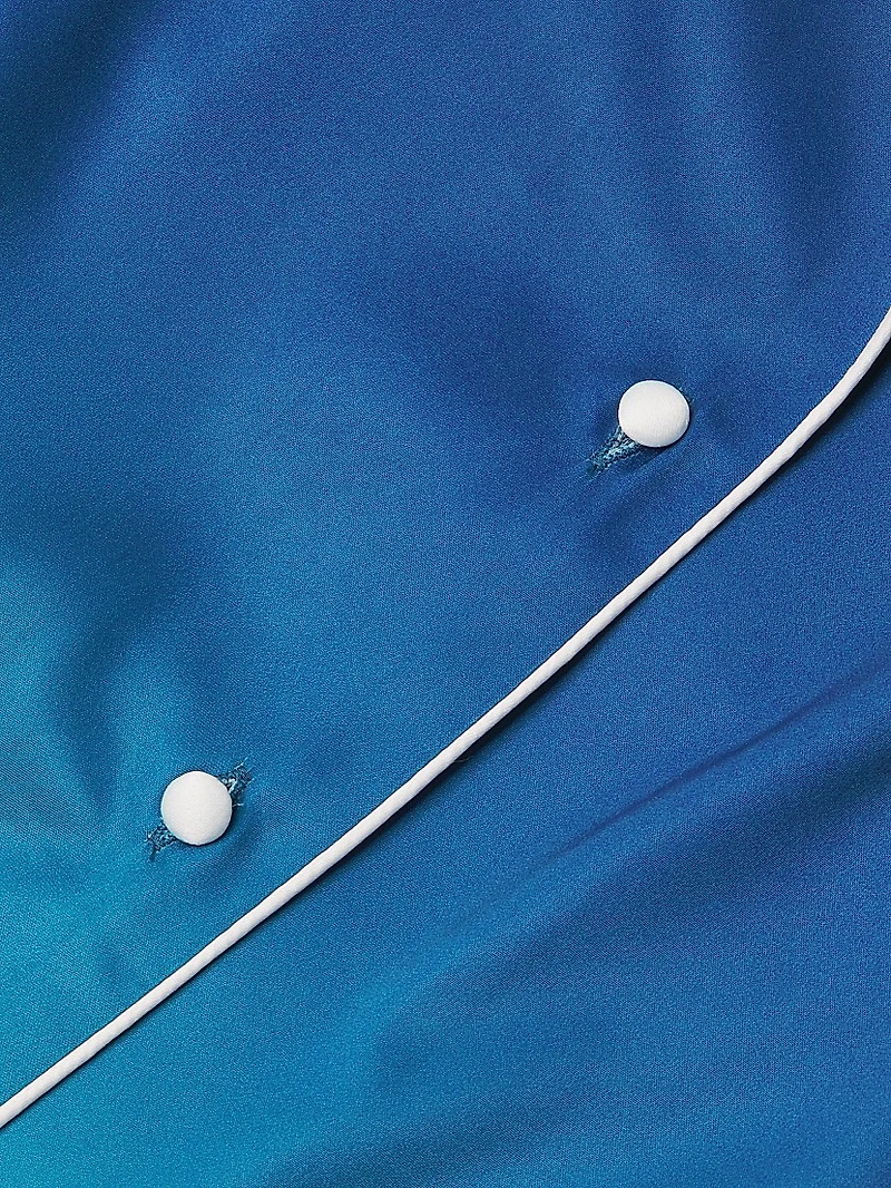 Sunset Ocean Dip Ombréd Shorts Pajama Set