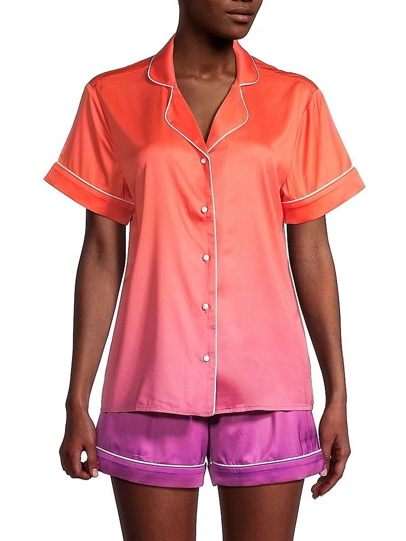 Sunset Ocean Dip Short Pajama Set