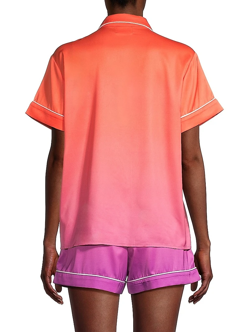 Sunset Ocean Dip Short Pajama Set