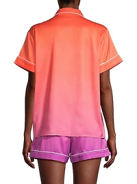 Sunset Ocean Dip Short Pajama Set