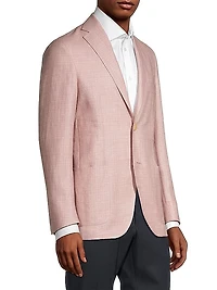 Linen & Wool-Blend Two-Button Sport Coat