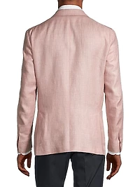 Linen & Wool-Blend Two-Button Sport Coat