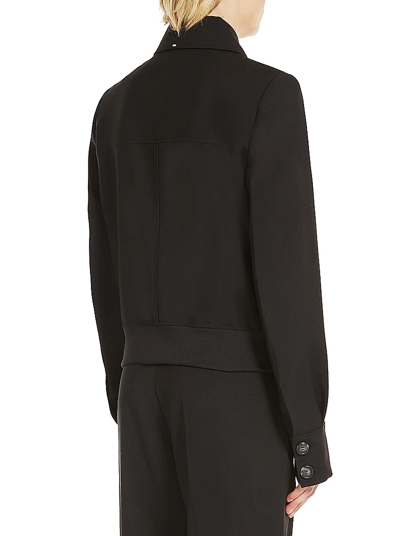 Smalto Wool Bomber Jacket