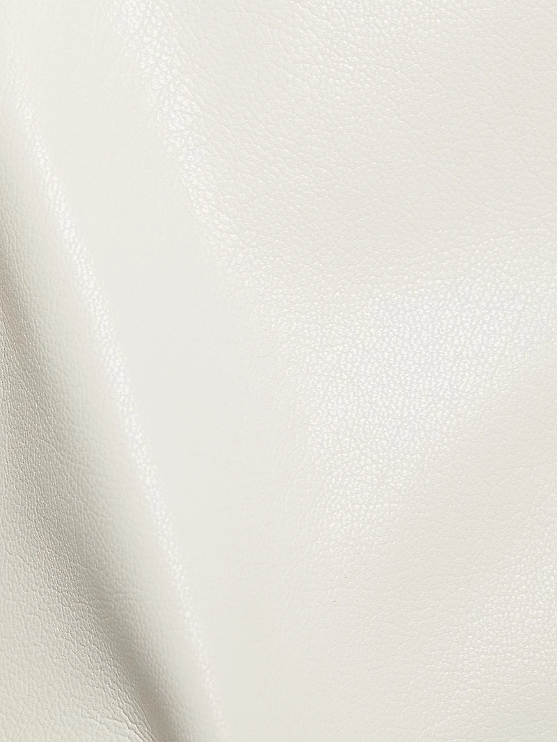 Leon Vegan Leather Crop Shirt