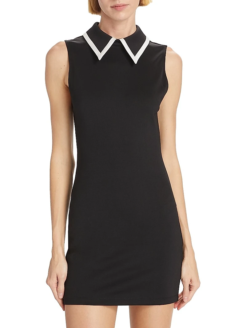 Wynell Tipped Collar Minidress