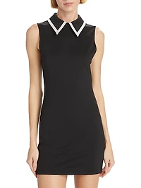 Wynell Tipped Collar Minidress