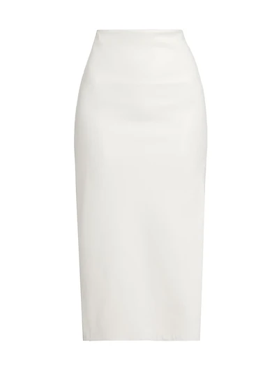 Maeve Vegan Leather Slip Skirt