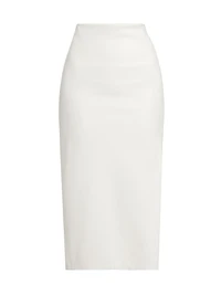 Maeve Vegan Leather Slip Skirt