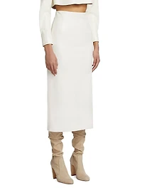 Maeve Vegan Leather Slip Skirt