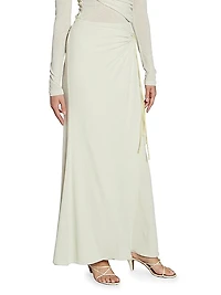 Macea Ruched Maxi Skirt