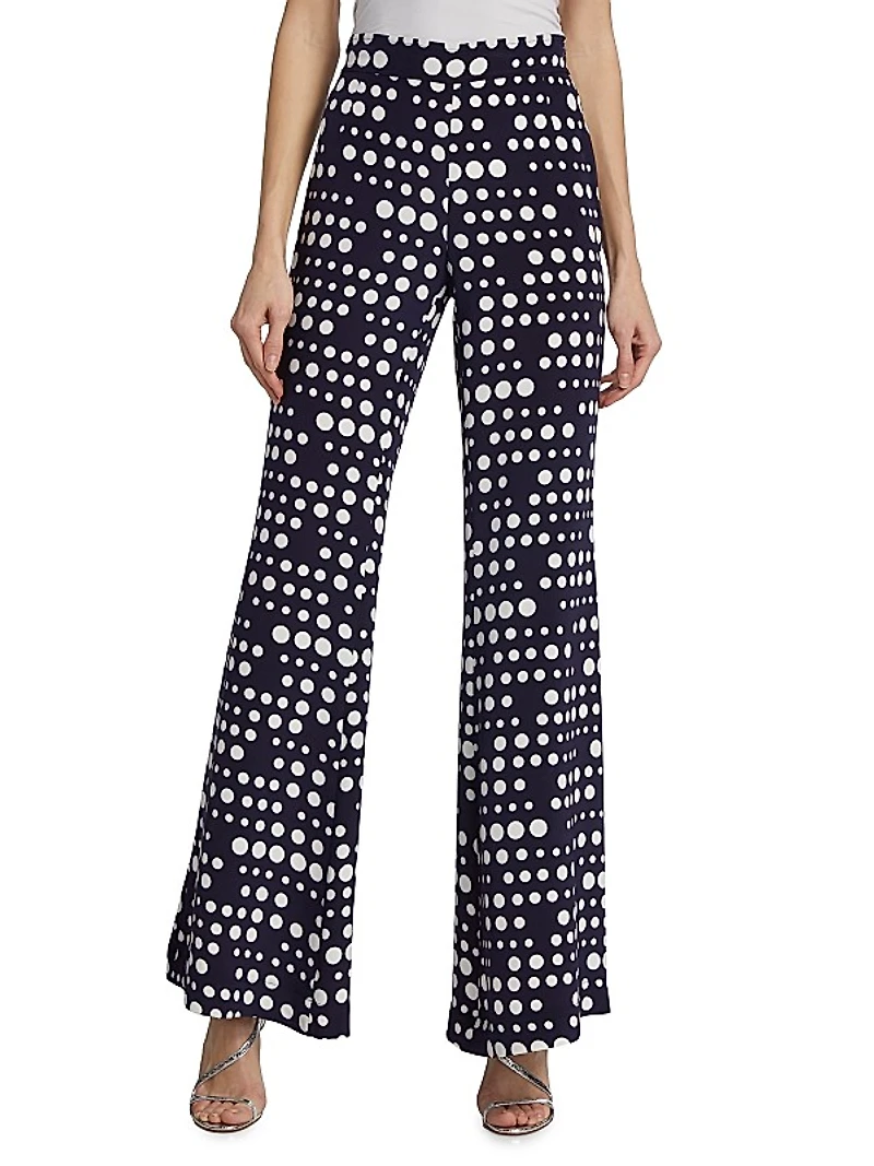 Dot Dotism Wide-Leg Pants