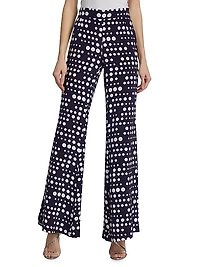 Dot Dotism Wide-Leg Pants