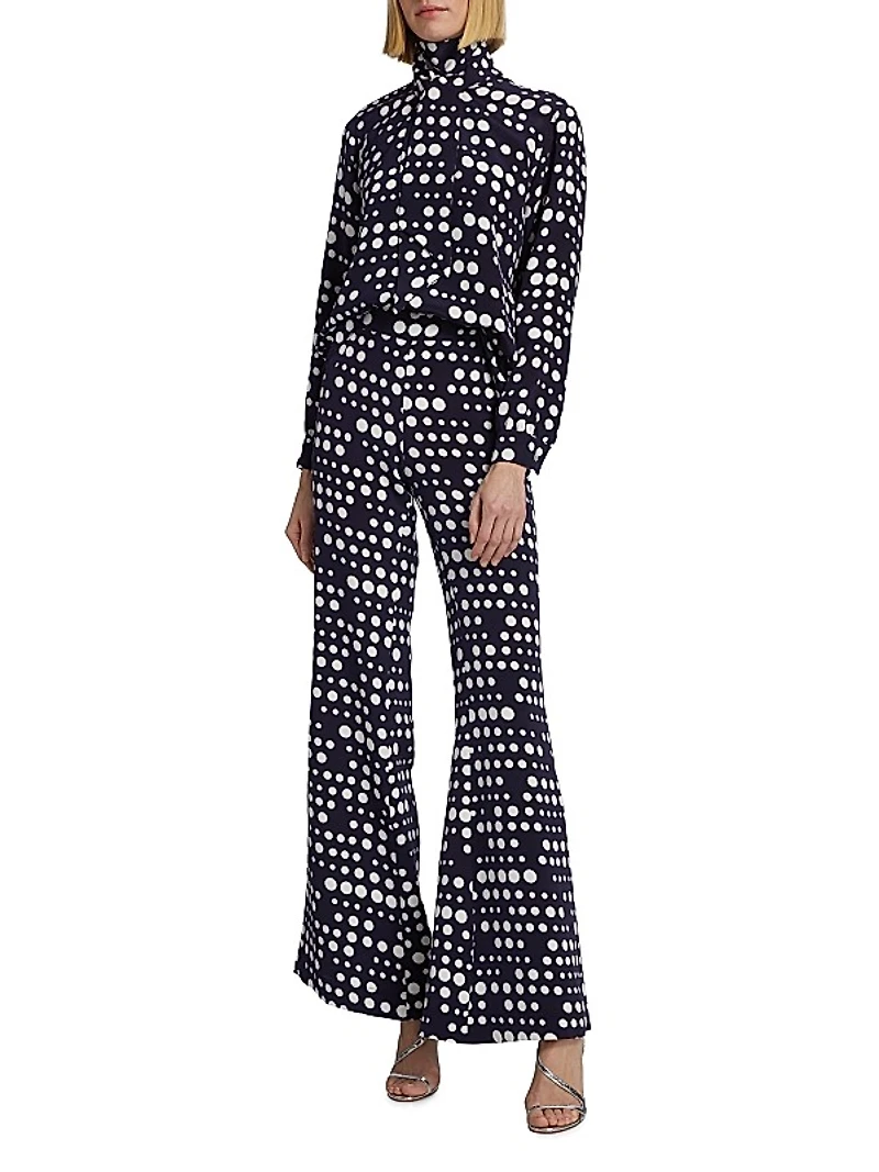 Dot Dotism Wide-Leg Pants