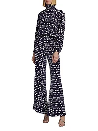 Dot Dotism Wide-Leg Pants